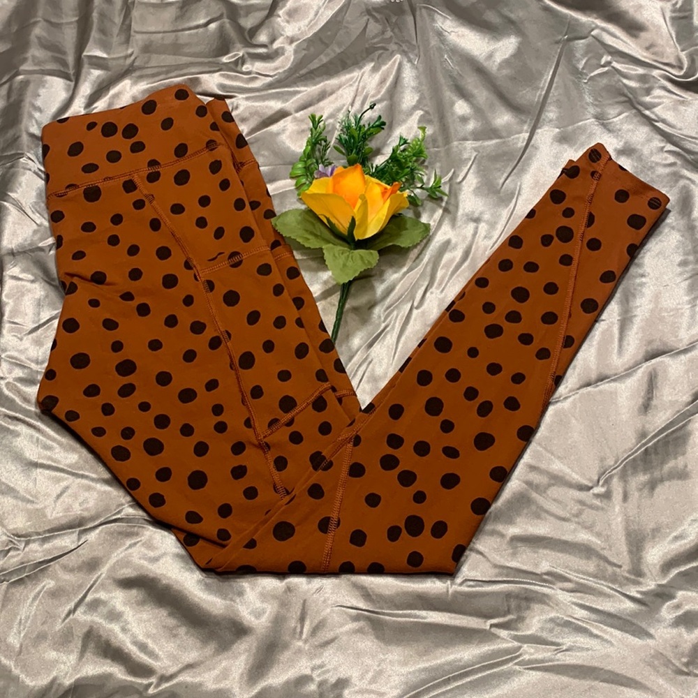 🌹 pact • Earth’s Favorite Clothing • orange & black animal print leggings